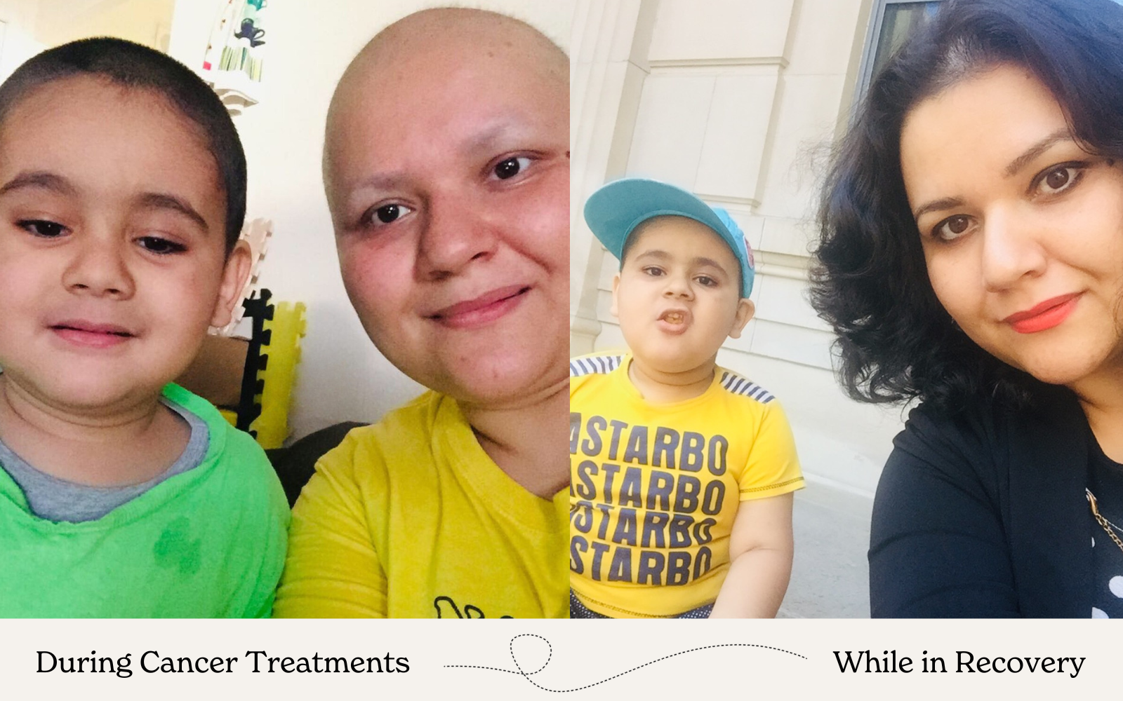 A Nankind Mother's Pictures during cancer treatment and after recovery